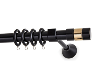 Anartisi Κουρτινόξυλο Μαύρο Φ25 S1 MY 24/Oro Polished